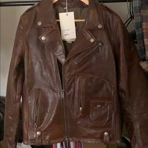 Motorcycle Redford leather jacket by D73USA